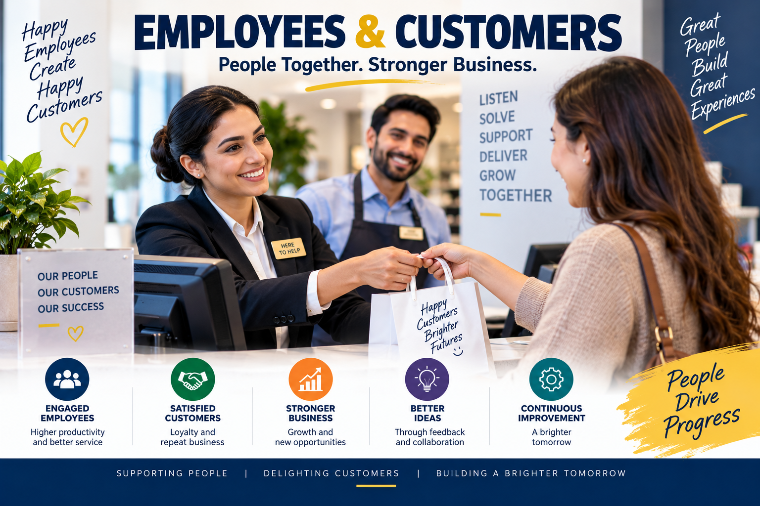 Employees and Customers: Building Strong Relationships for Business Success