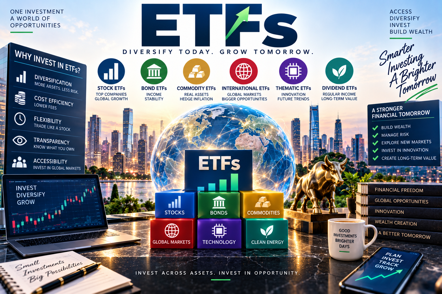 ETFs: Understanding Exchange-Traded Funds, Benefits, Risks and Opportunities