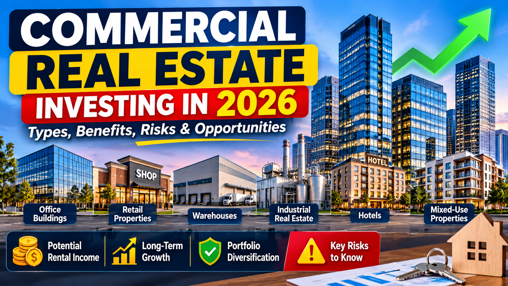 Commercial Real Estate Investing in 2026: Types, Benefits, Risks, and Opportunities