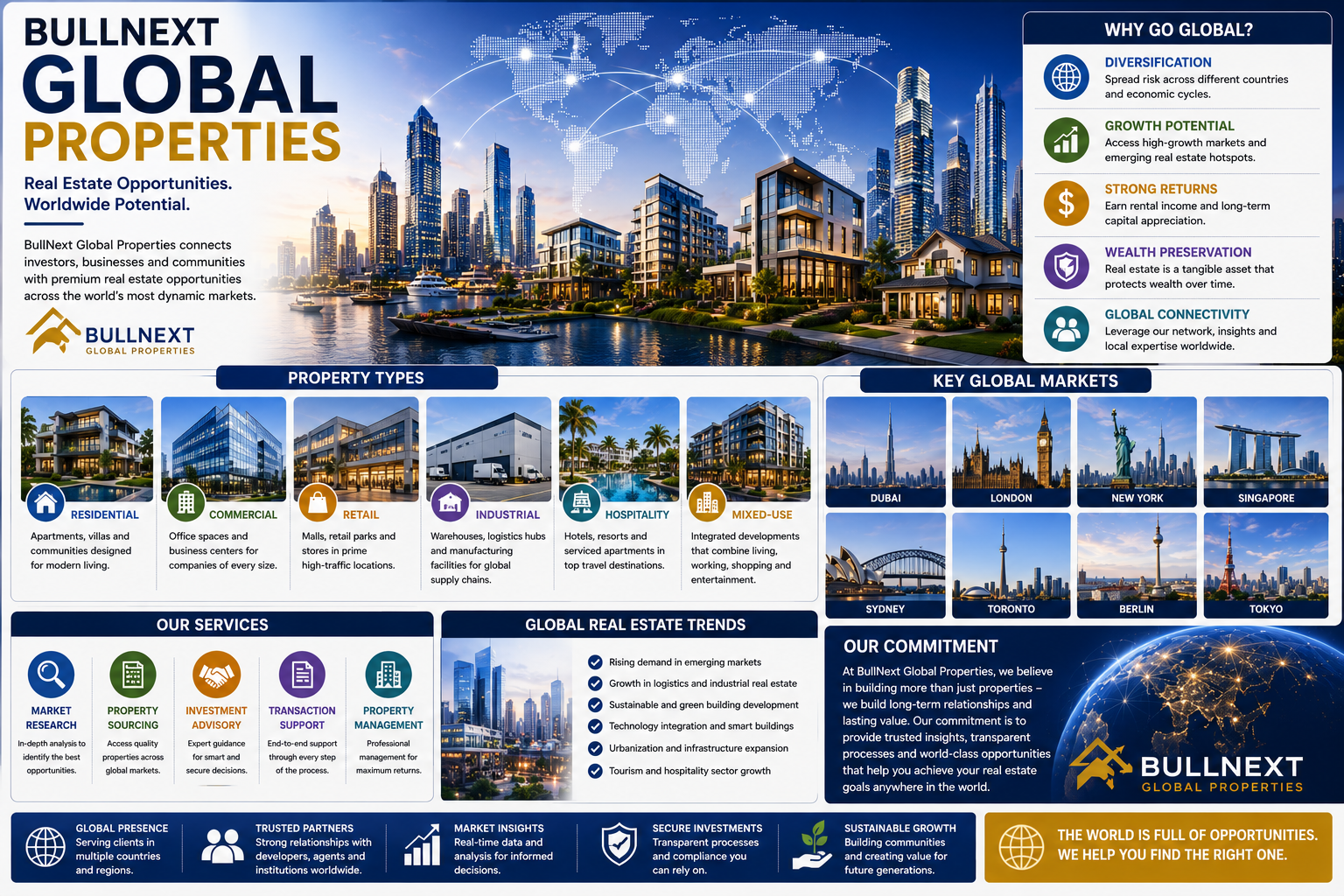 BullNext Global Properties: Exploring Real Estate Opportunities in a Connected World