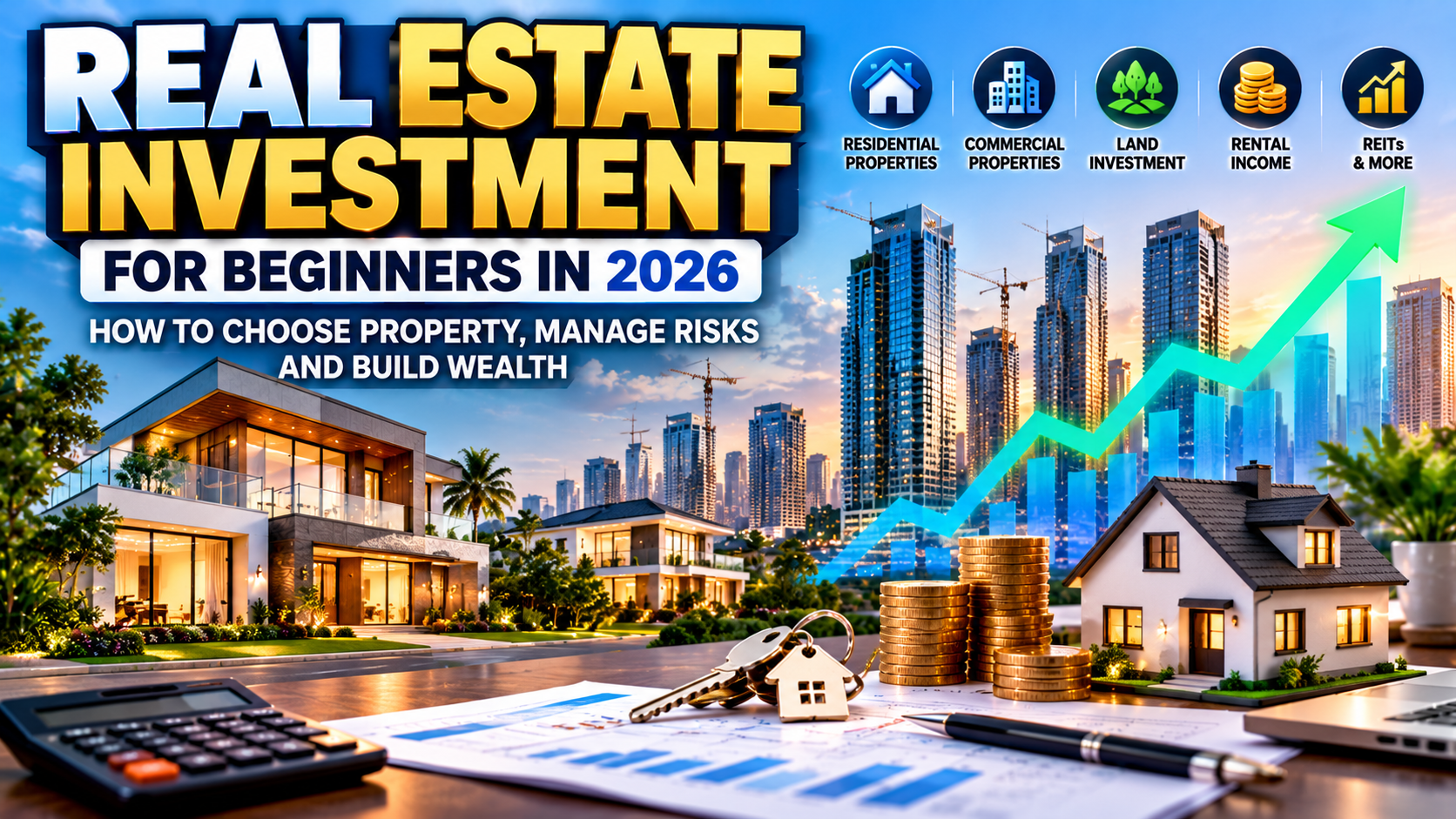 Real Estate Investment for Beginners in 2026: How to Choose Property, Manage Risks, and Build Wealth