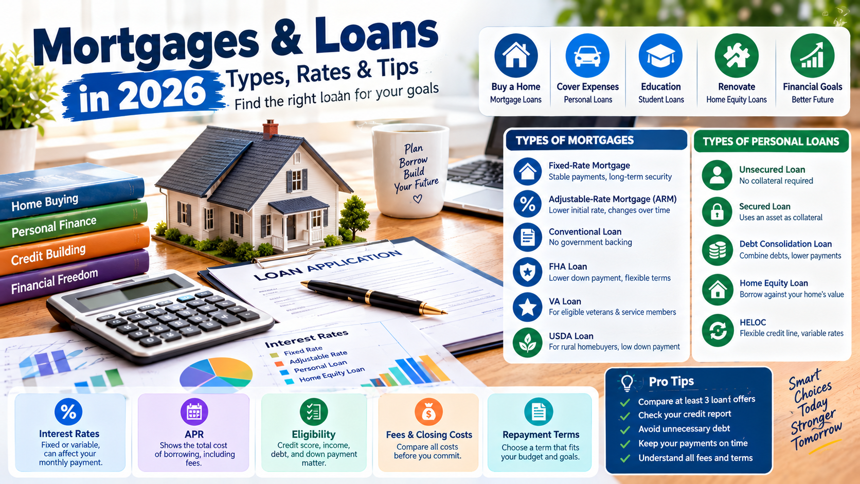Mortgages and Loans in 2026: Types, Interest Rates, and How to Choose the Right Option