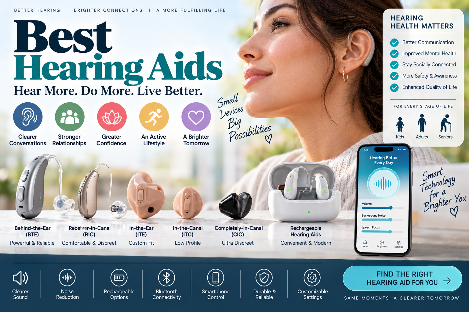Best Hearing Aids: Types, Features, Costs, and How to Choose the Right One