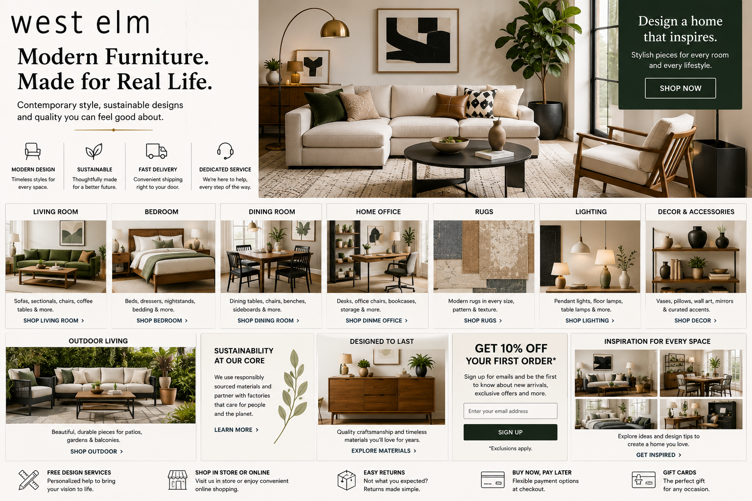 West Elm: Modern Furniture, Home Décor & Outdoor Living Guide