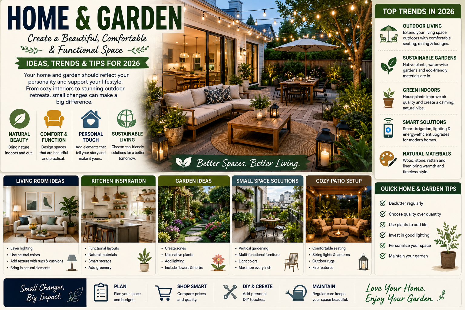 Home & Garden: Creating a Beautiful, Comfortable & Functional Space in 2026