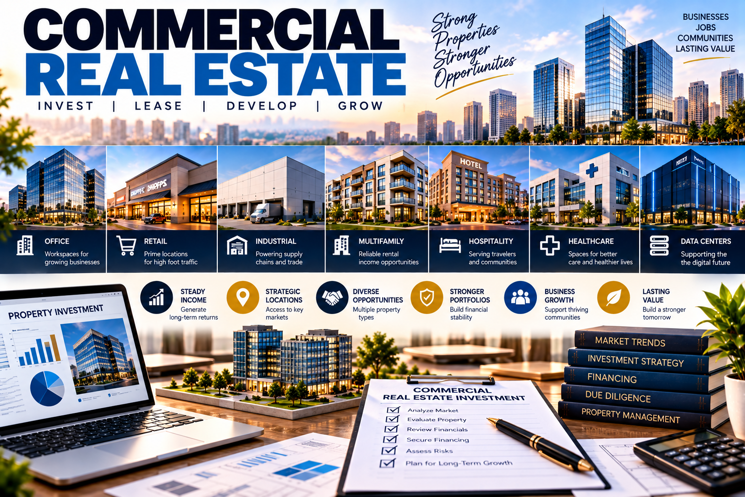 Commercial Real Estate: A Complete Guide to Investing, Buying, and Managing Commercial Property