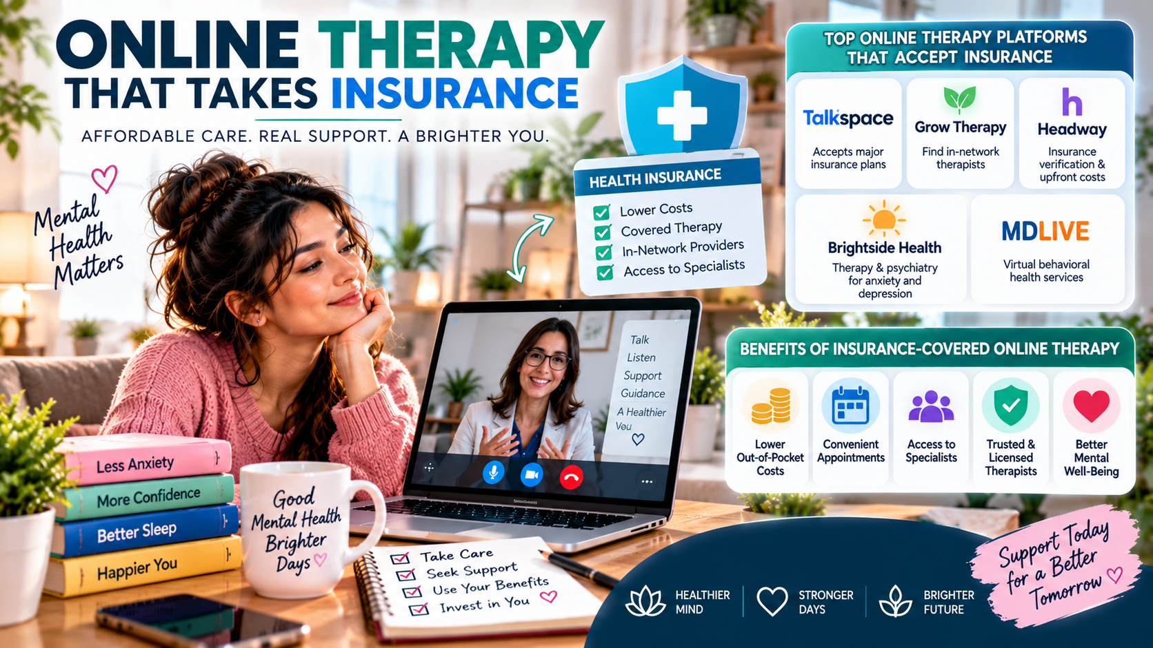 Online Therapy That Takes Insurance in 2026: Best Platforms, Coverage, and Costs