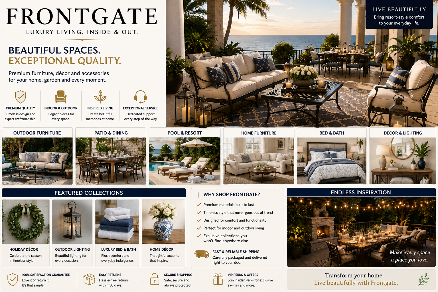 Frontgate: Luxury Home Décor, Outdoor Living & Furniture Guide