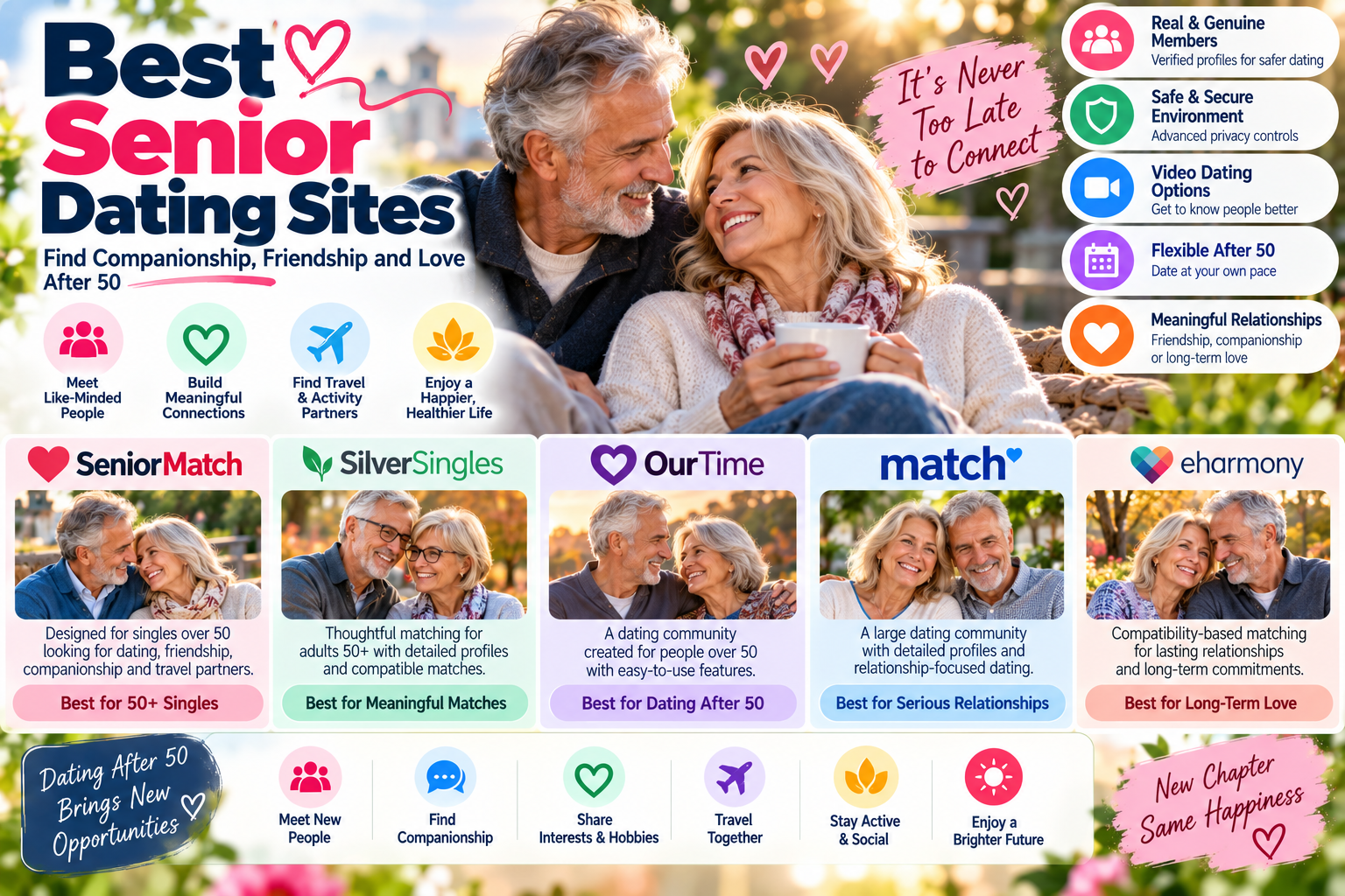 Best Senior Dating Sites in 2026: A Complete Guide to Dating After 50