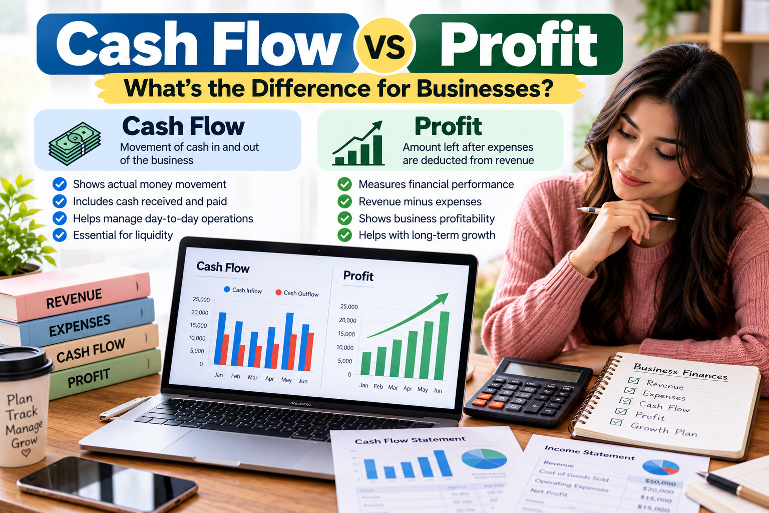 Cash Flow vs. Profit: What's the Difference for Businesses?