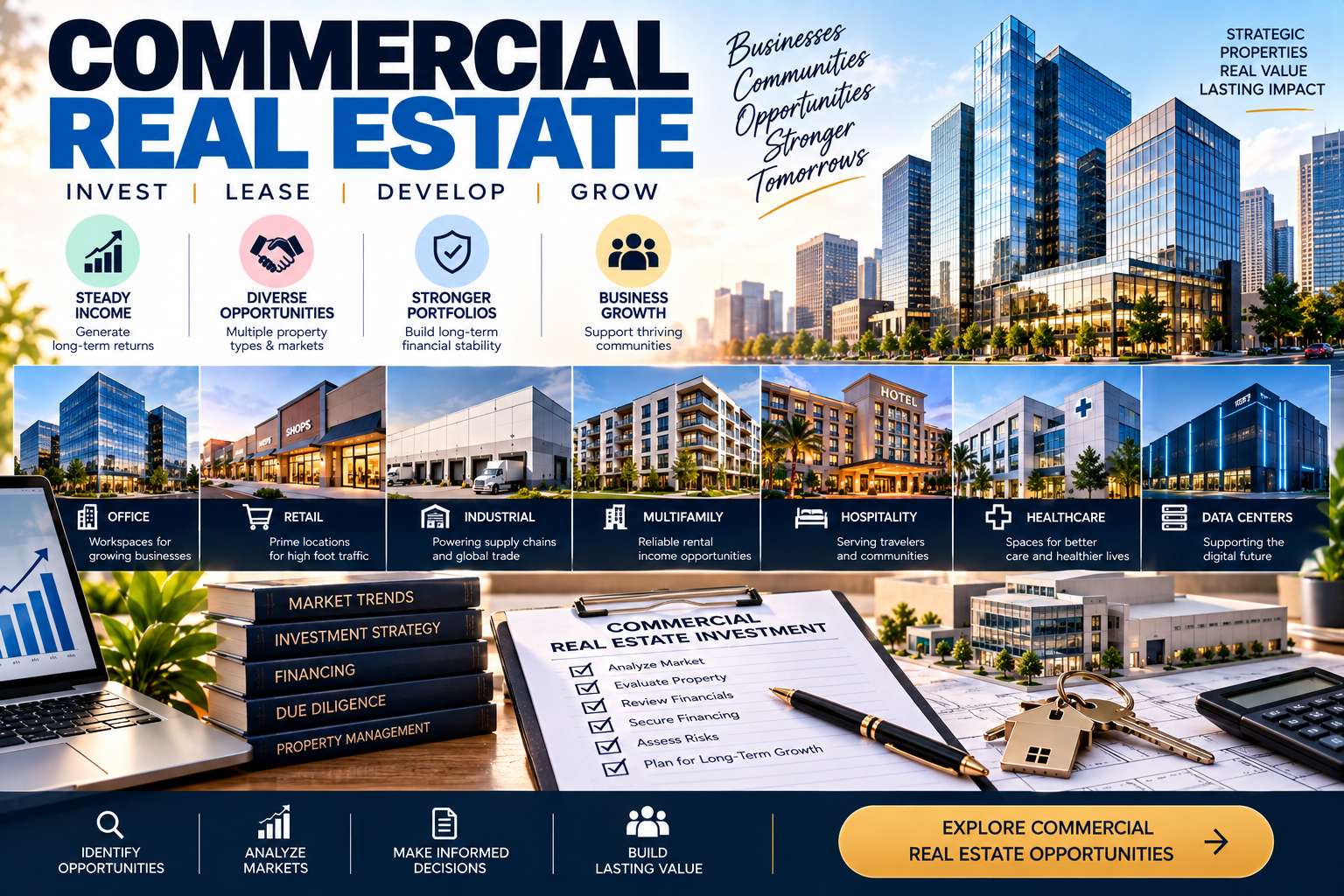 Commercial Real Estate: A Complete Guide to Investing, Buying, and Leasing