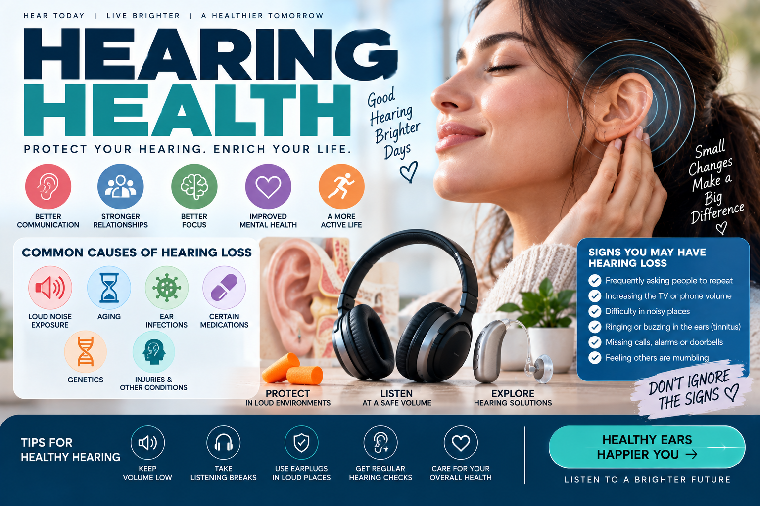 Hearing Health: How to Protect Your Hearing, Recognize Hearing Loss, and Care for Your Ears