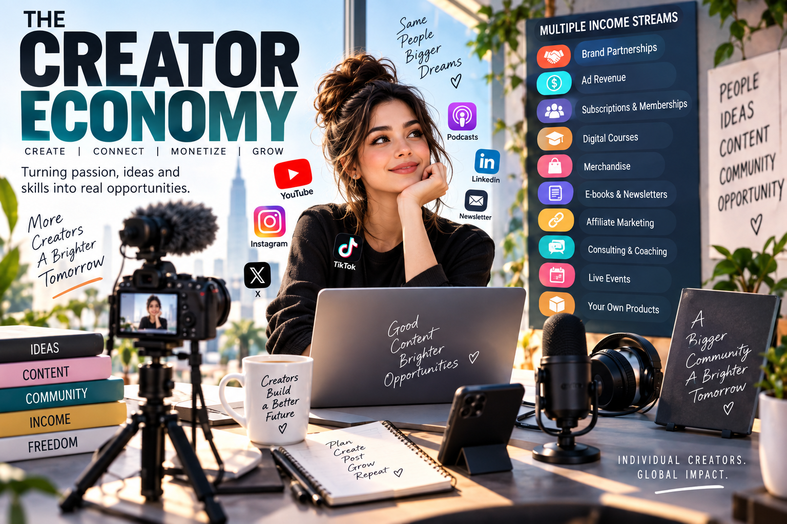 The Creator Economy: How Individuals Are Building Businesses From Their Influence