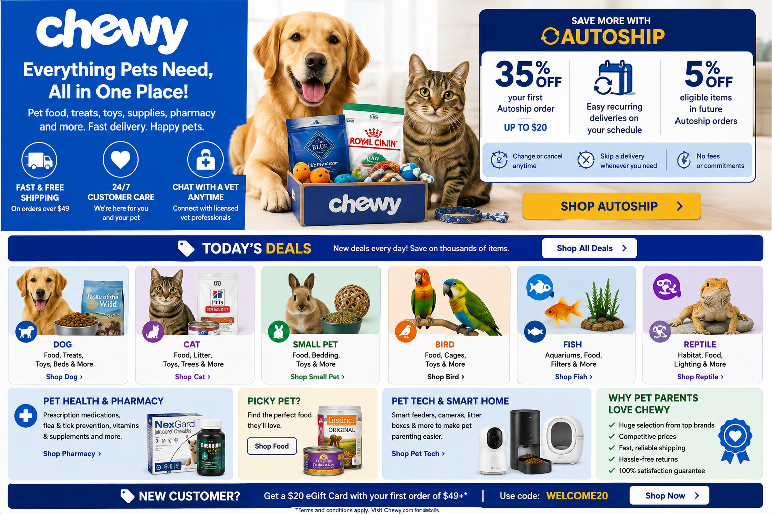 Chewy Deals: Pet Food, Supplies, Pharmacy & Everyday Savings