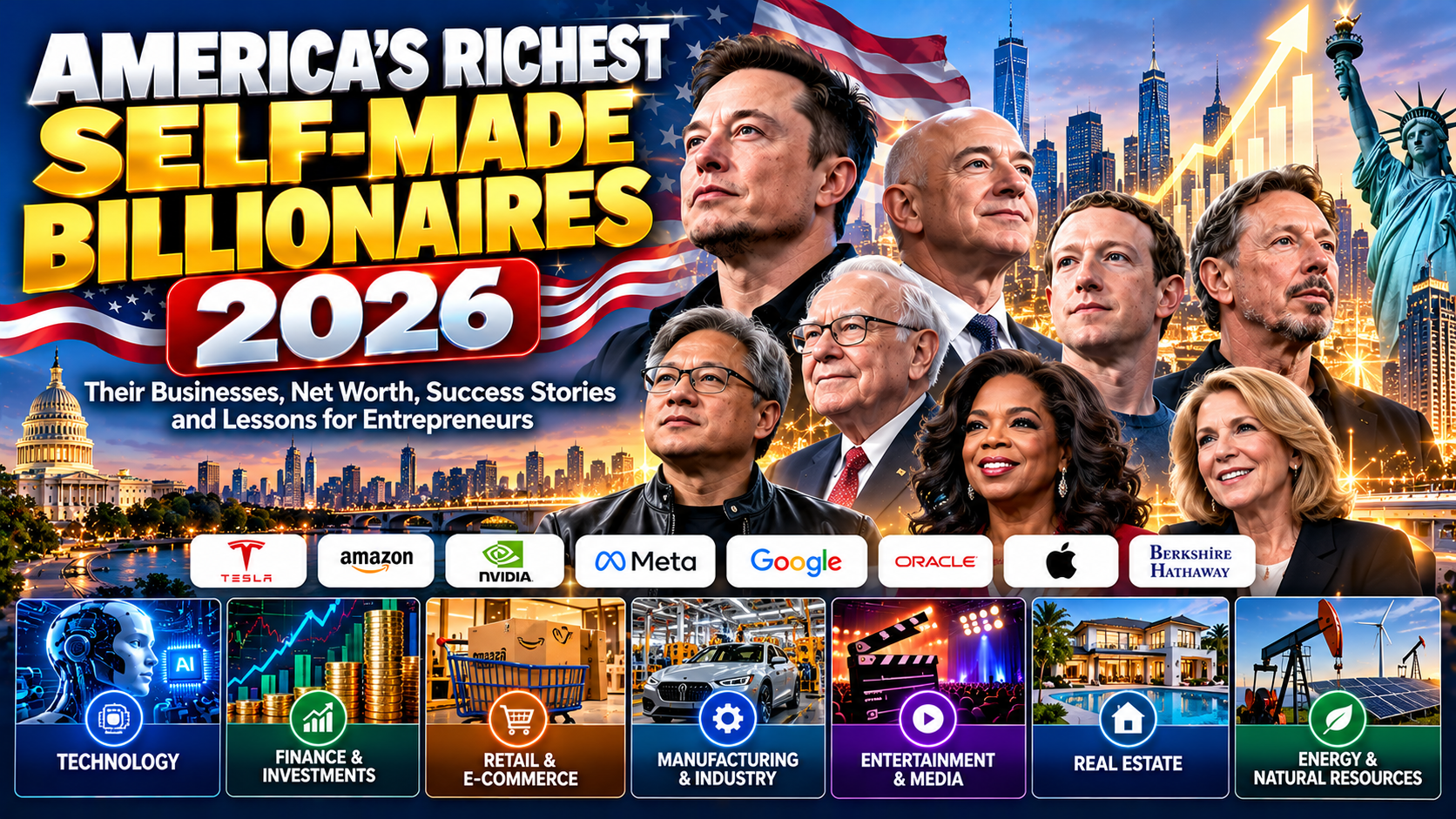 America's Richest Self-Made Billionaires in 2026: How They Built Their Fortunes