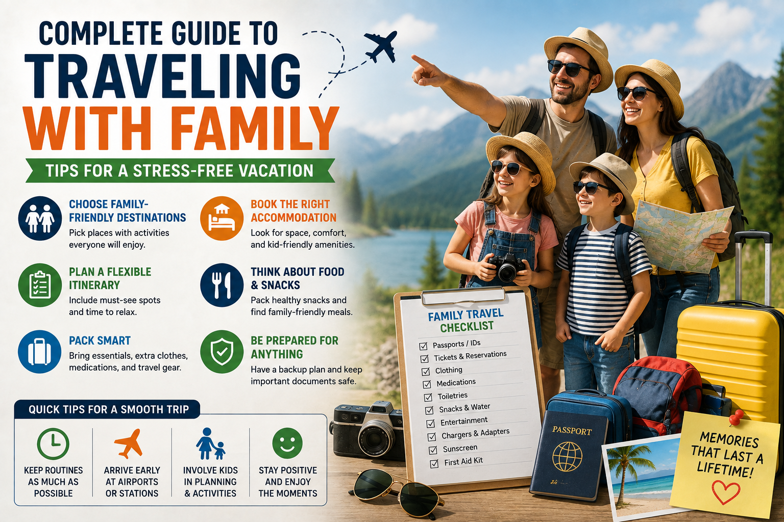 Complete Guide to Traveling With Family: Tips for a Stress-Free Vacation