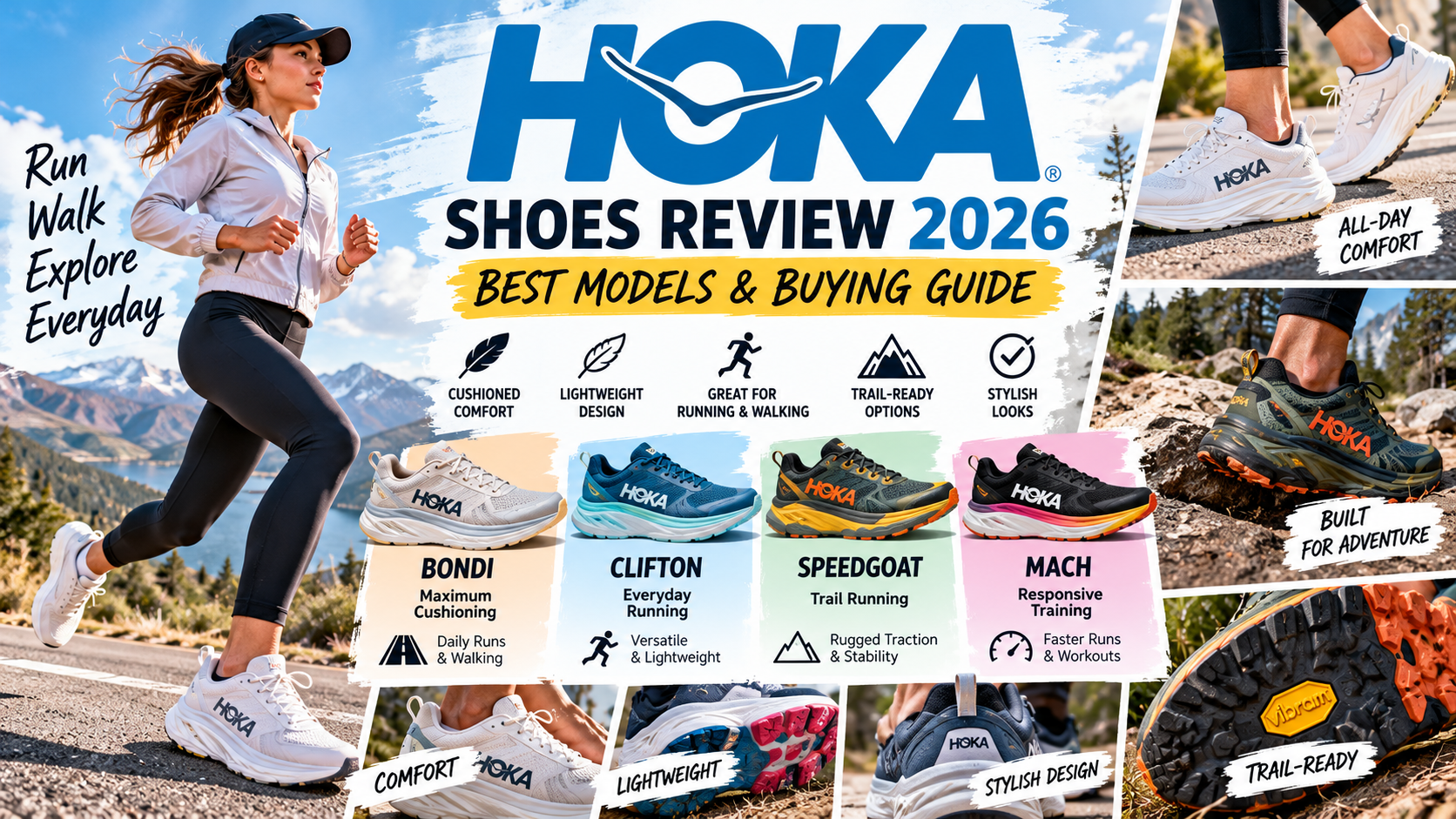 HOKA Shoes Review 2026: Best Running Shoes, Popular Models, Comfort, and Buying Guide