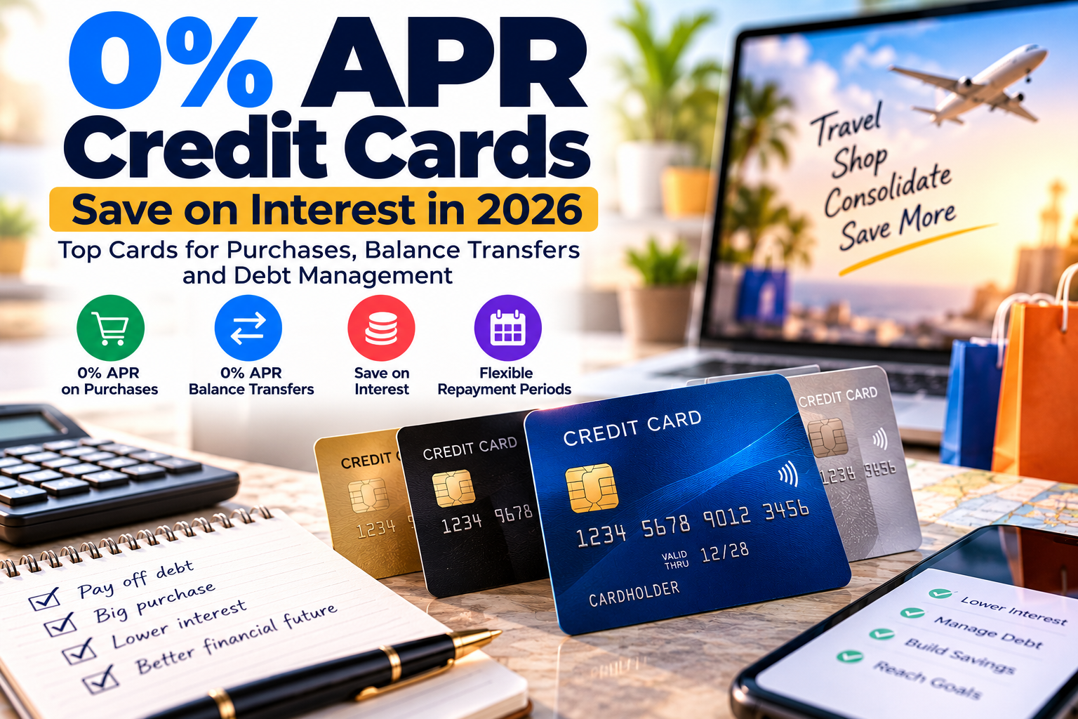 0% APR Credit Cards Explained: How to Save on Interest, Manage Debt, and Choose the Right Card in 2026