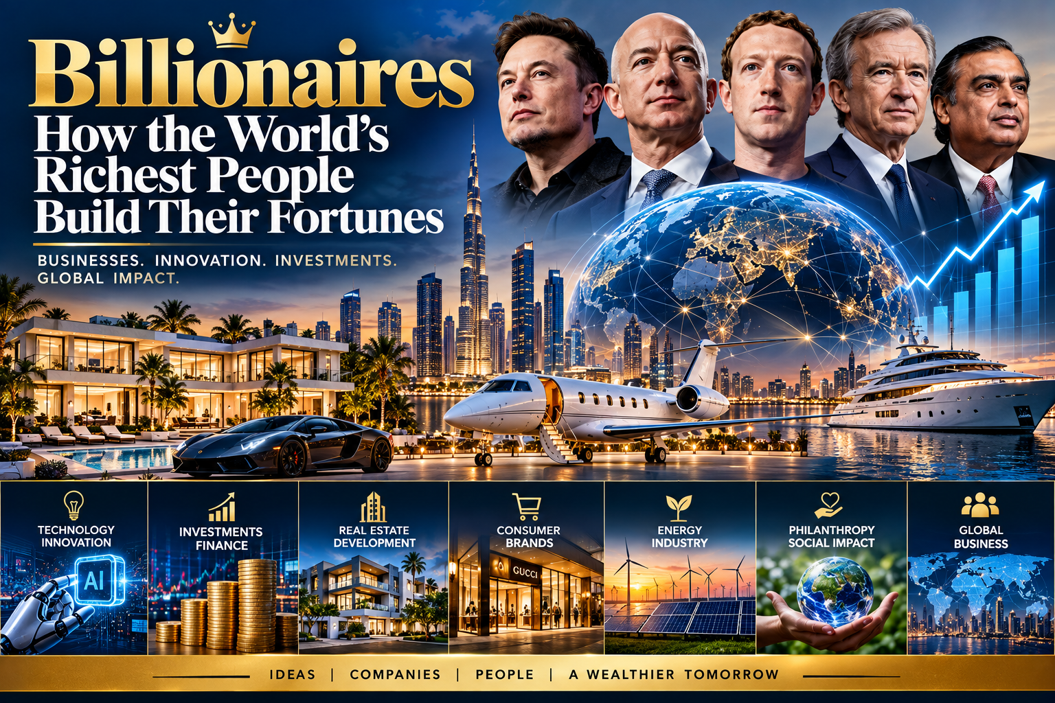 Billionaires: How the World's Wealthiest People Built Their Fortunes and Shaped Global Business
