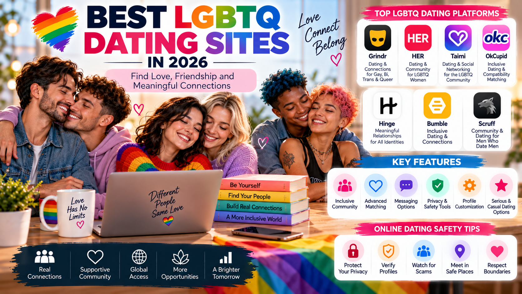 Best LGBTQ Dating Sites in 2026: Top Platforms for Dating, Relationships, and Community