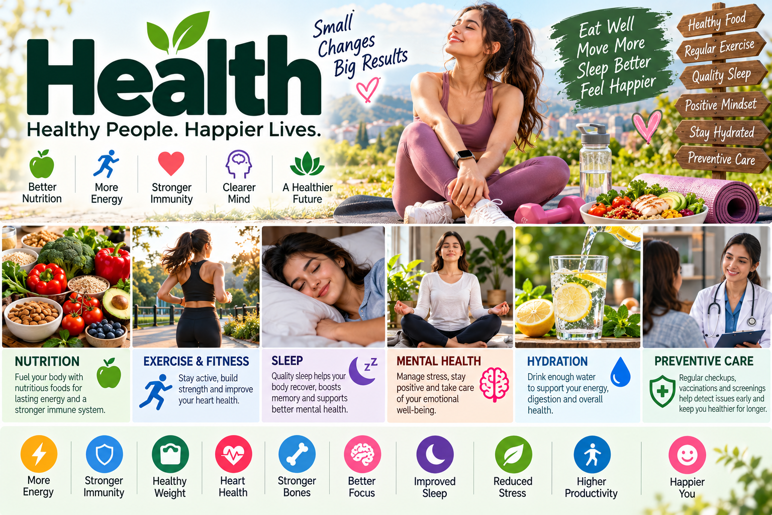 Health: A Complete Guide to Healthy Living, Nutrition, Fitness, Mental Well-Being, and 2026 Trends