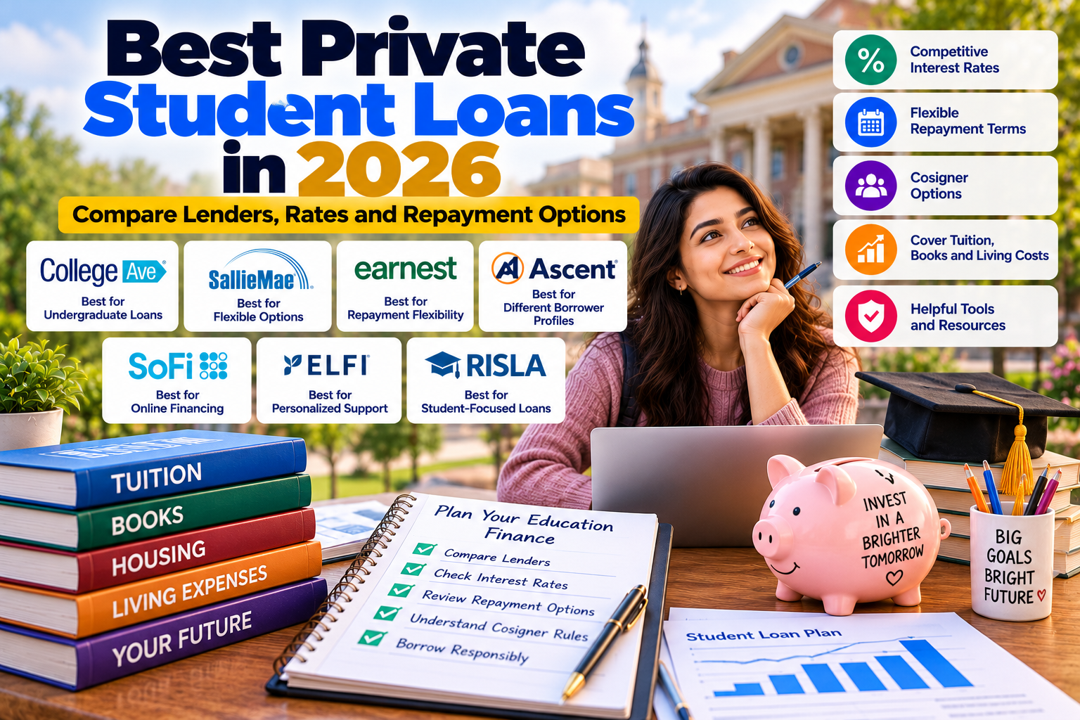 Best Private Student Loans in 2026: Compare Lenders, Rates, and Repayment Options