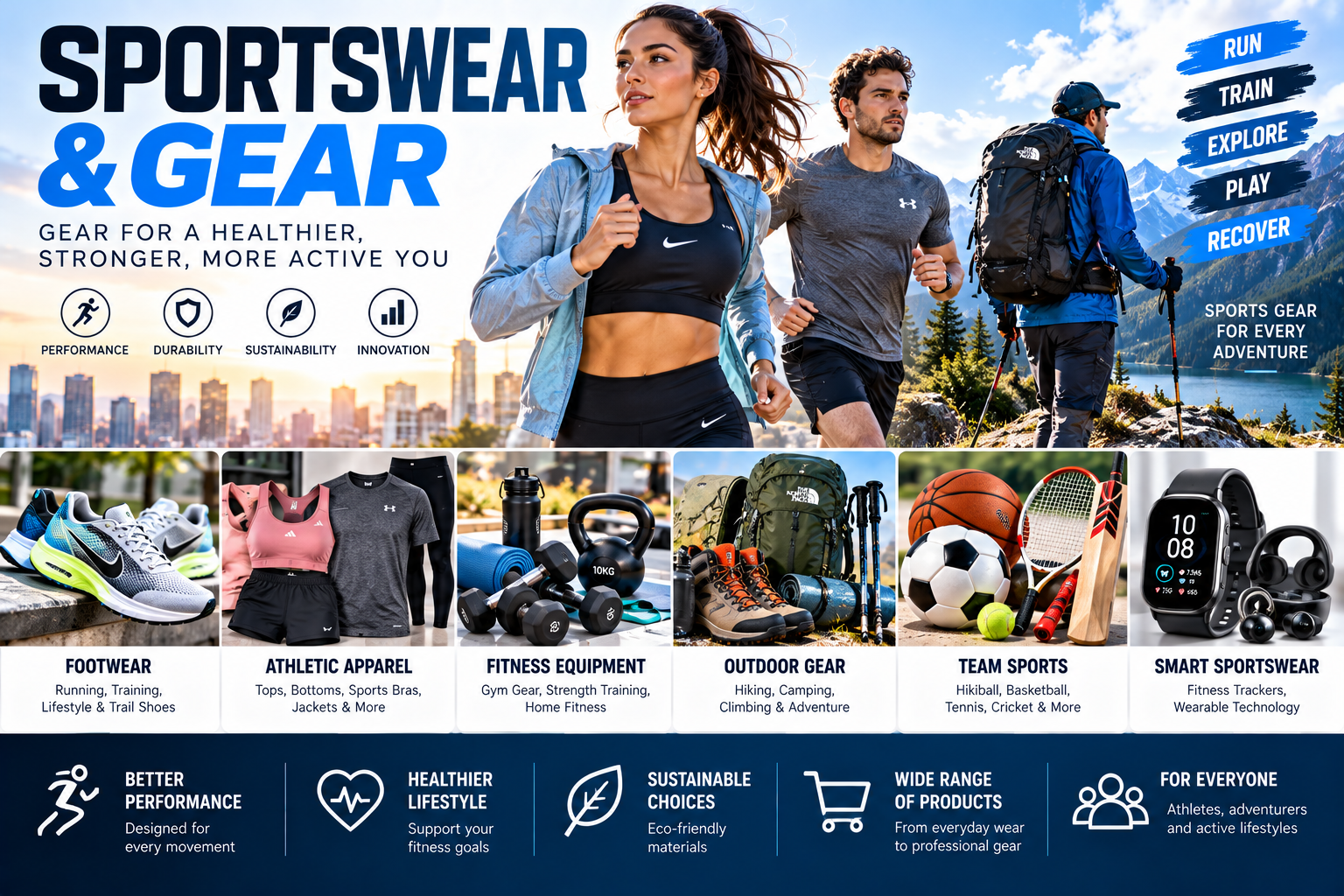 Sportswear & Gear: A Complete Guide to Athletic Apparel, Footwear, Equipment, and 2026 Trends