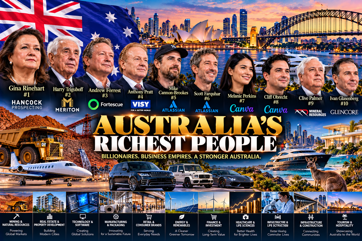Australia’s Richest People: Billionaires, Business Empires, and the Industries Behind Their Wealth