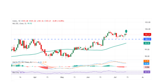 US Dollar Index Holds Firm Above 101.00 as Markets Await CPI and Fed's Warsh