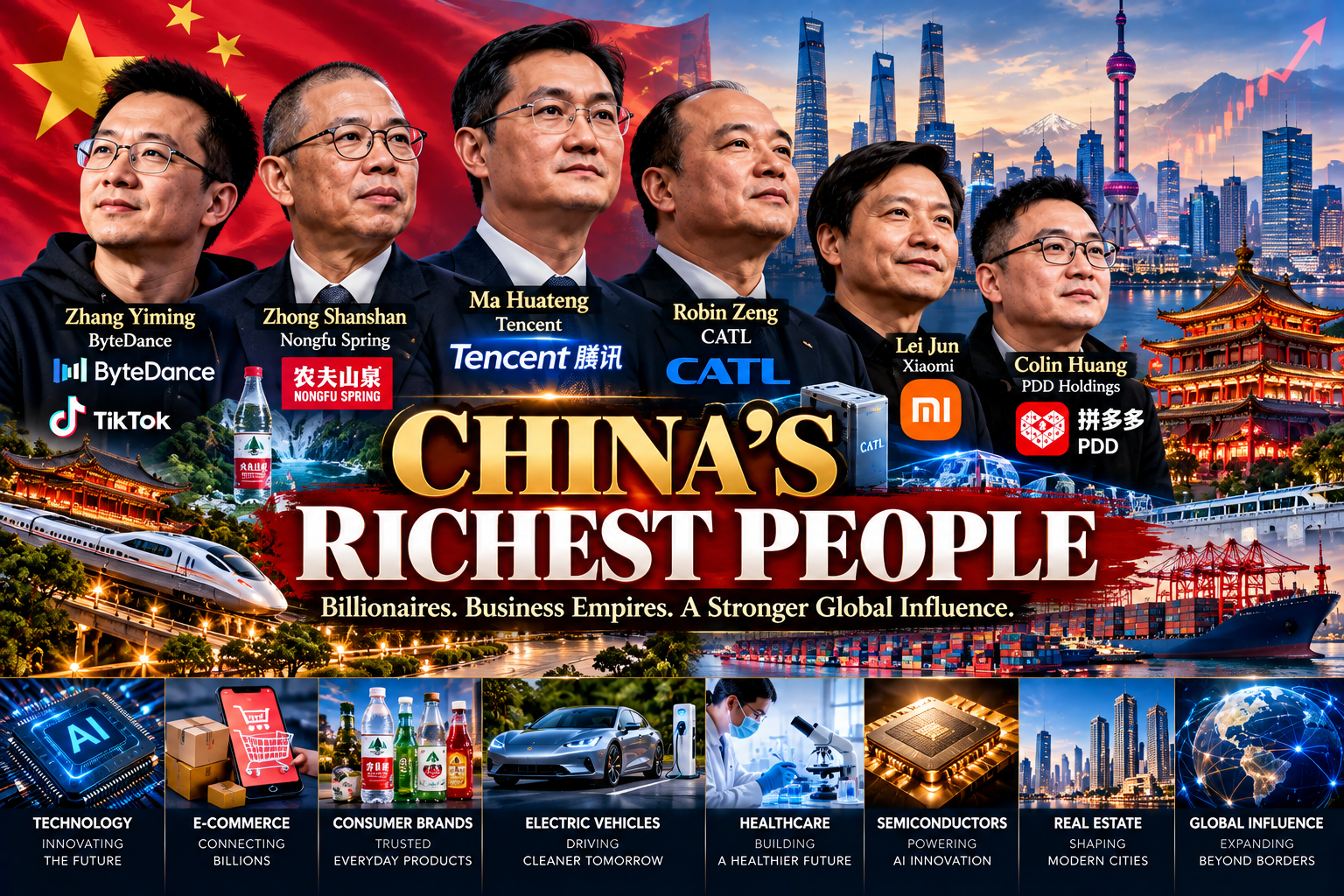 China’s Richest People: Billionaires, Business Empires, and the Industries Creating Wealth