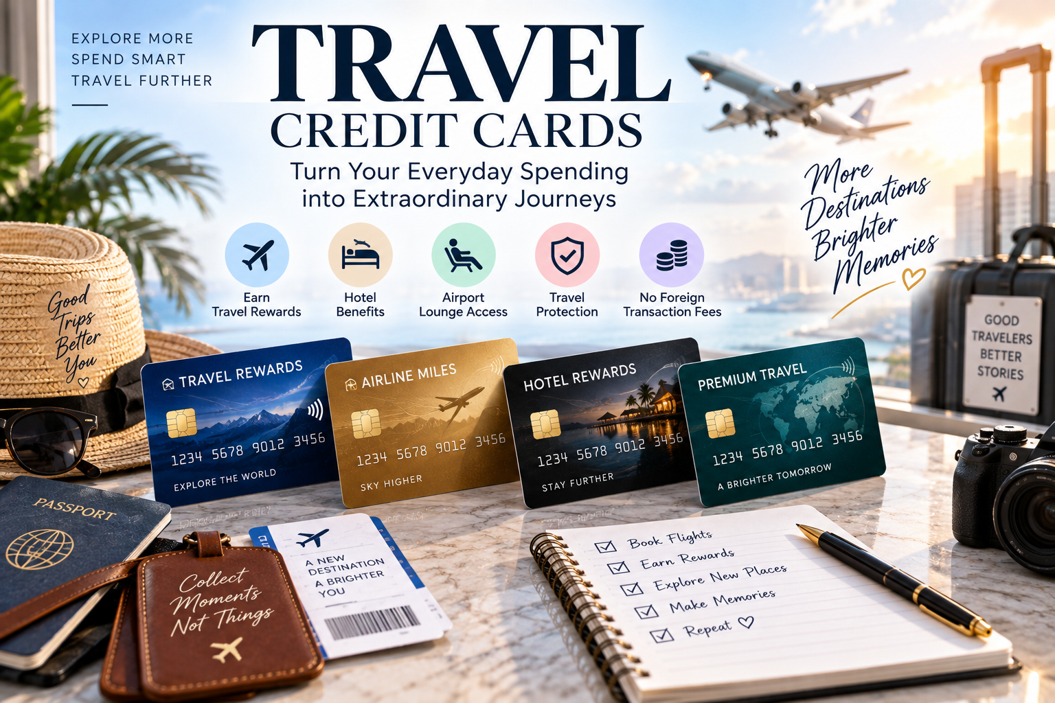 Travel Credit Cards: A Complete Guide to Travel Rewards, Benefits, and Fees