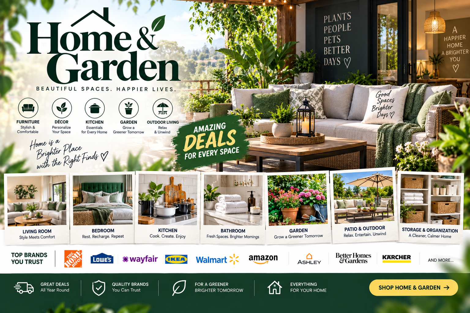 Home & Garden: Deals, Brands, Décor, Furniture, and Smart Shopping Guide