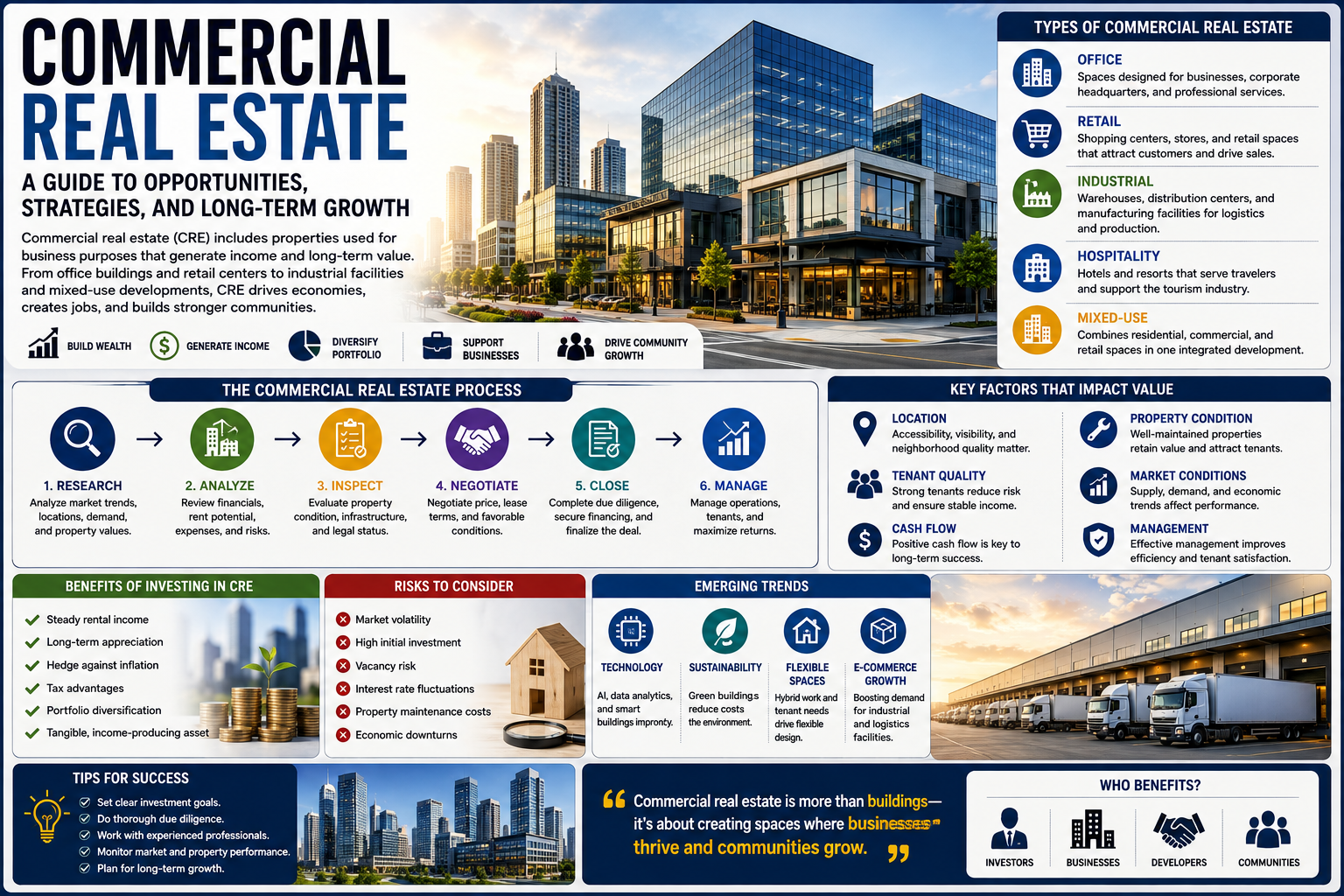 Commercial Real Estate: A Guide to Opportunities, Strategies, and Long-Term Growth