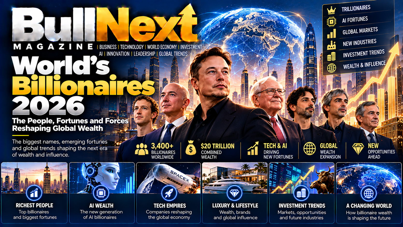 World’s Billionaires 2026: The People, Fortunes and Forces Reshaping Global Wealth