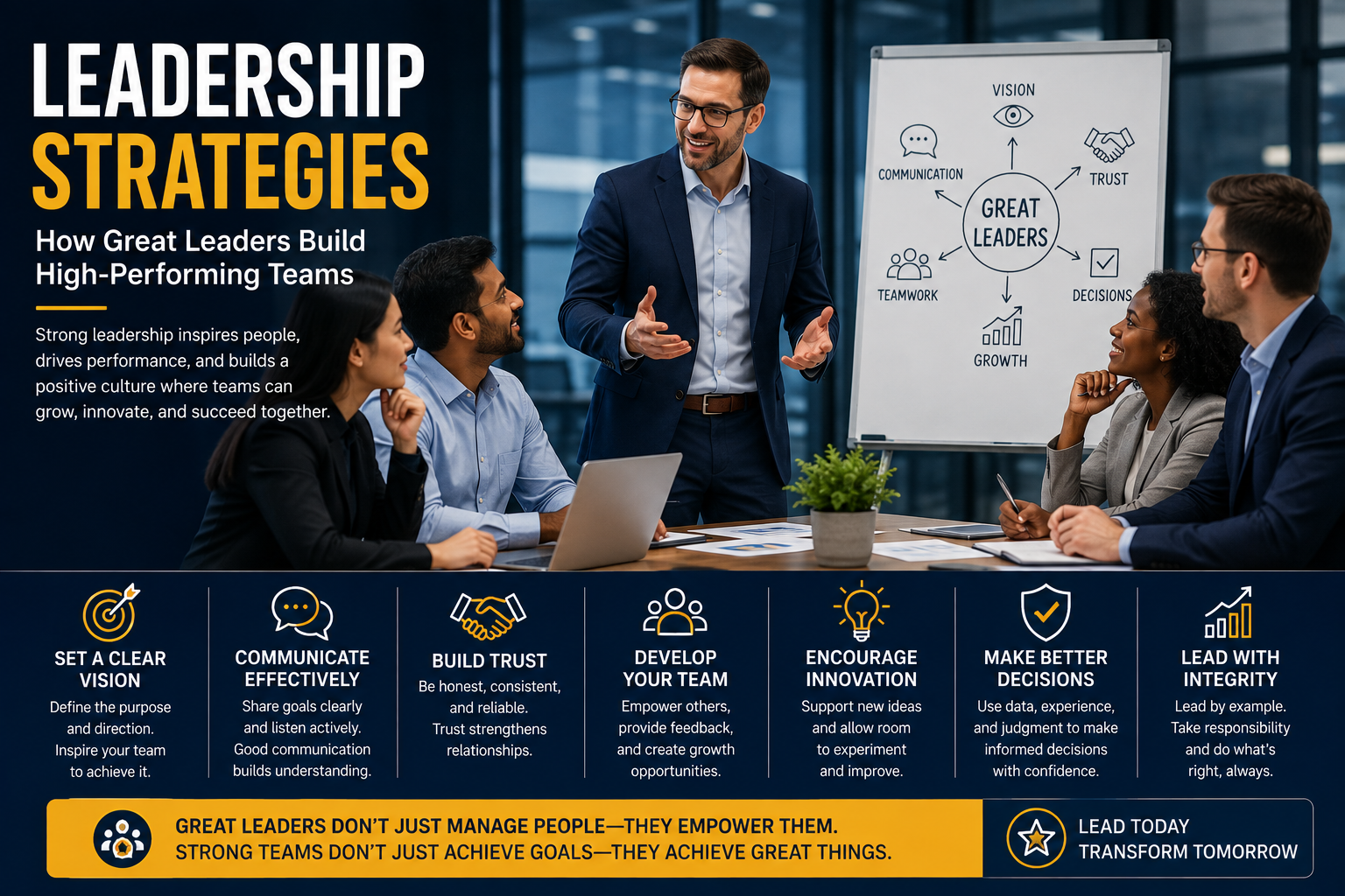 Leadership Strategies: How Great Leaders Build High-Performing Teams