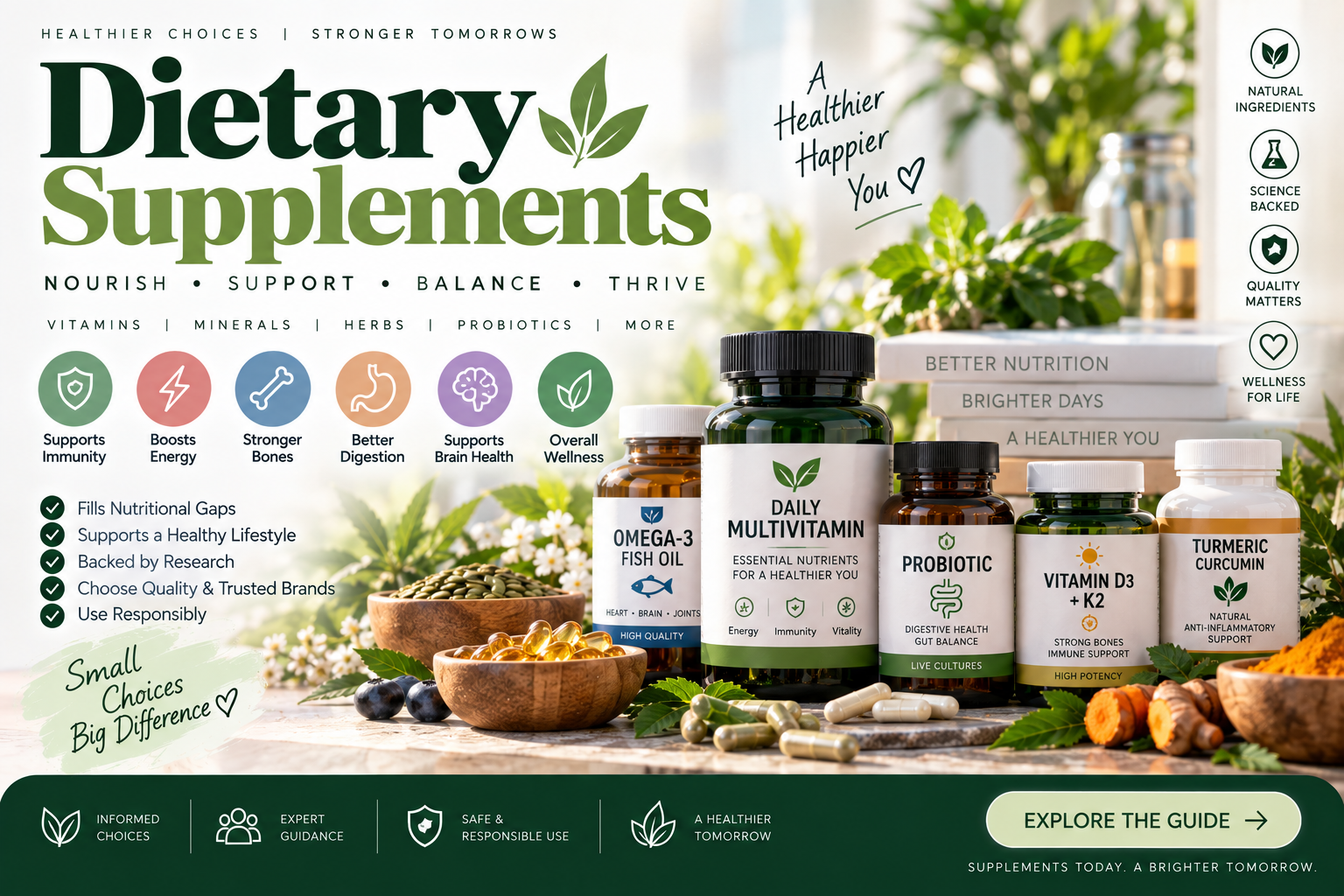 Dietary Supplements: Benefits, Types, Safety, and What to Know