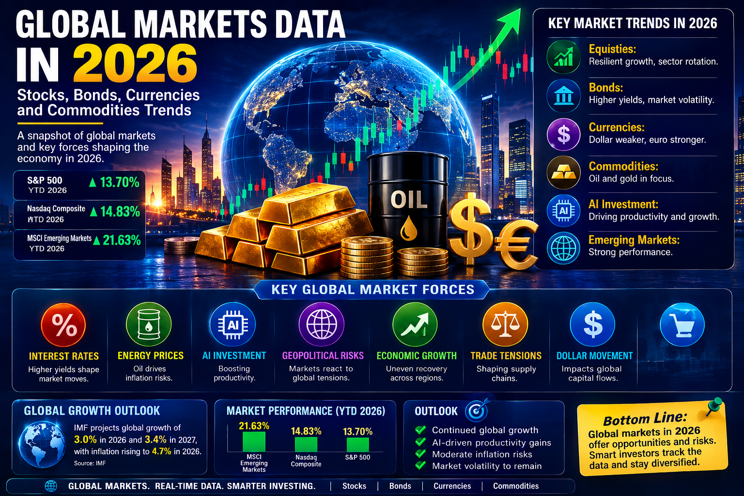 Global Markets Data in 2026: Stocks, Bonds, Currencies and Commodities