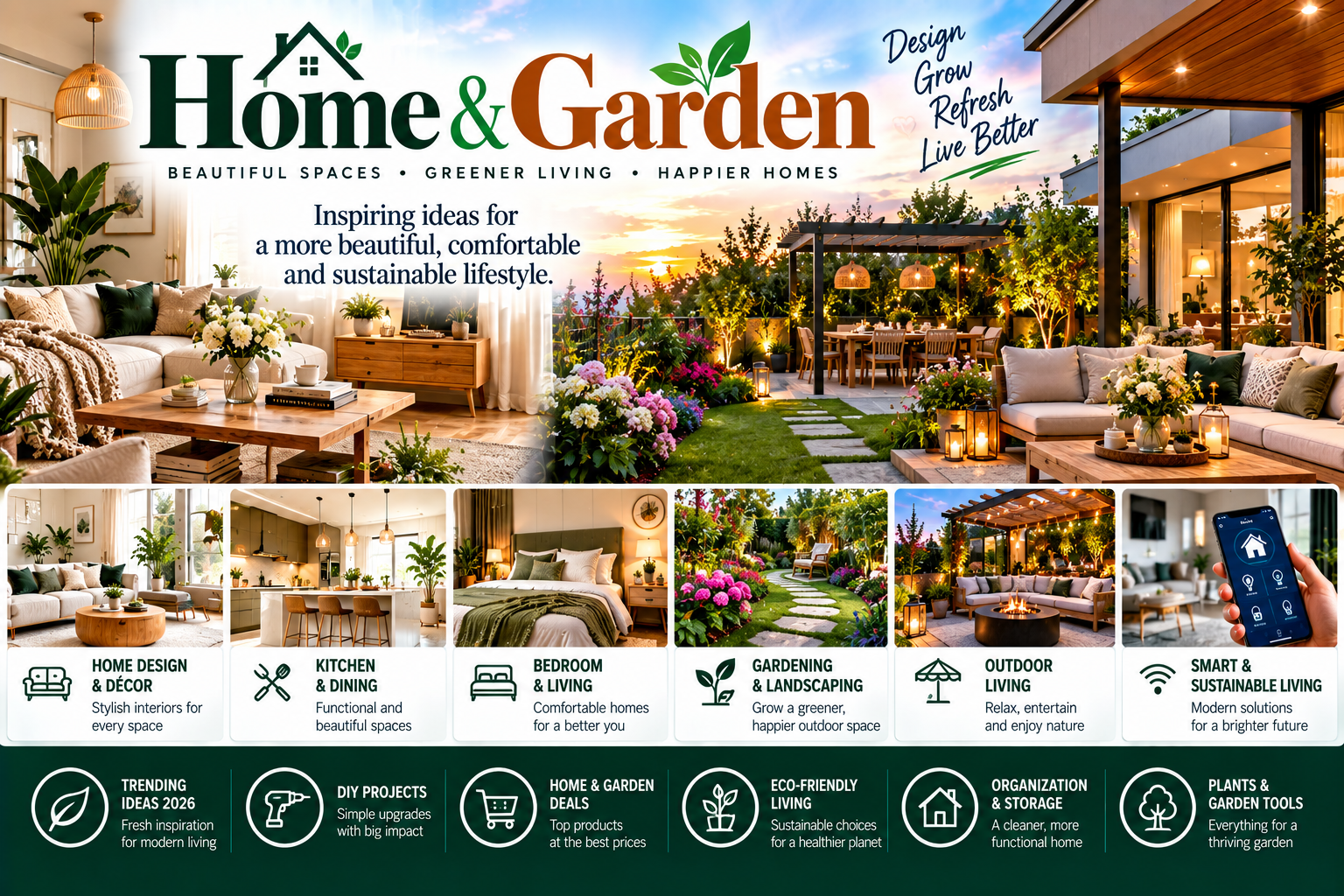 Home & Garden: A Complete Guide to Home Design, Gardening, Outdoor Living, and 2026 Trends