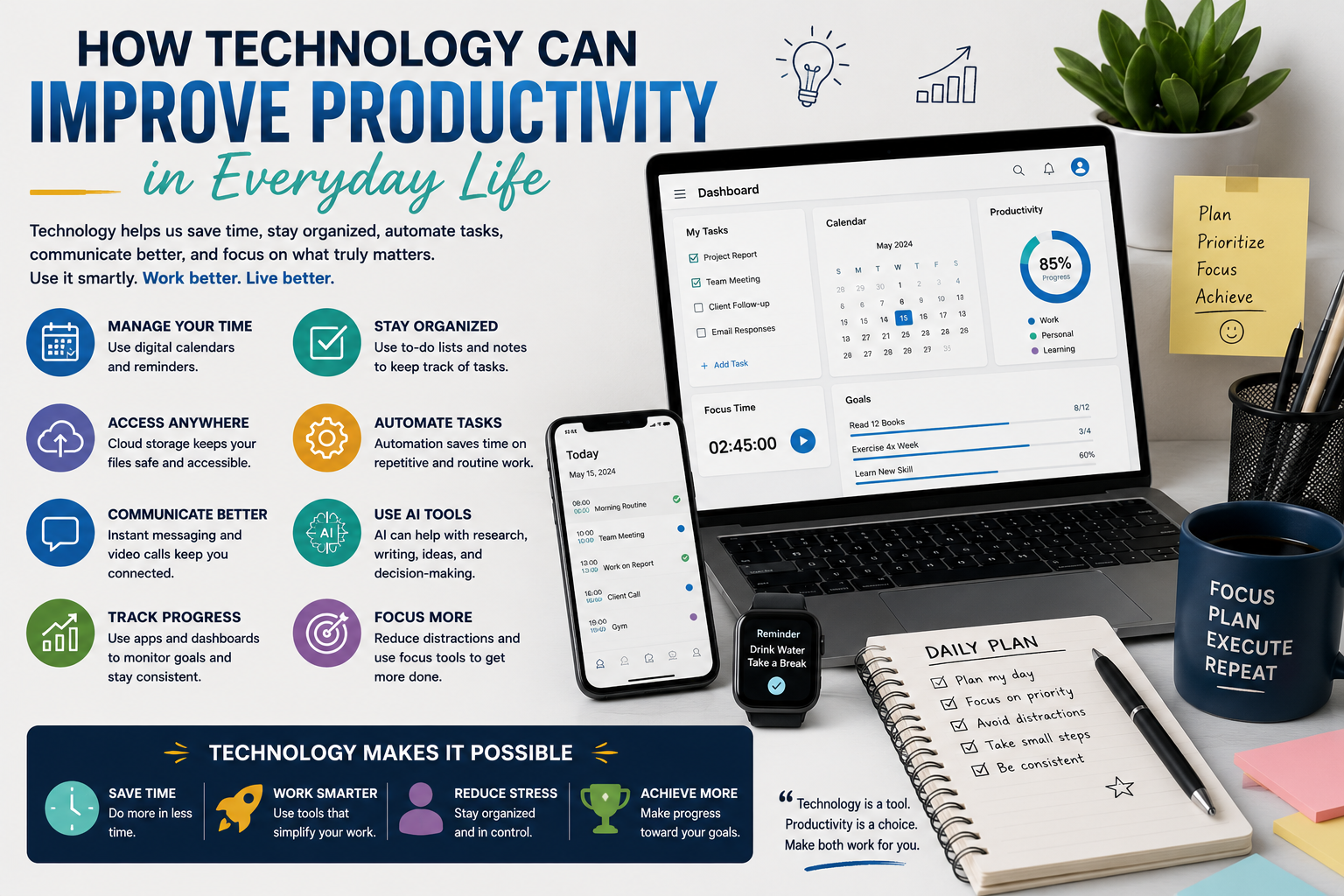 How Technology Can Improve Productivity in Everyday Life