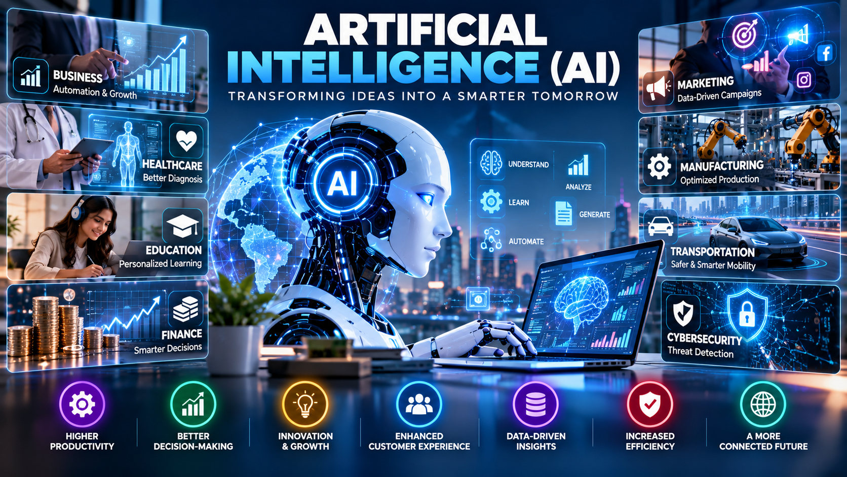 Artificial Intelligence (AI): Benefits, Applications, and the Future of Technology