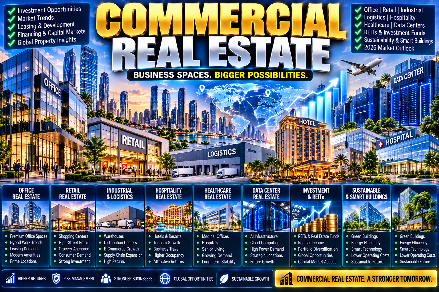 Commercial Real Estate: A Complete Guide to Property Markets, Investment, and 2026 Trends