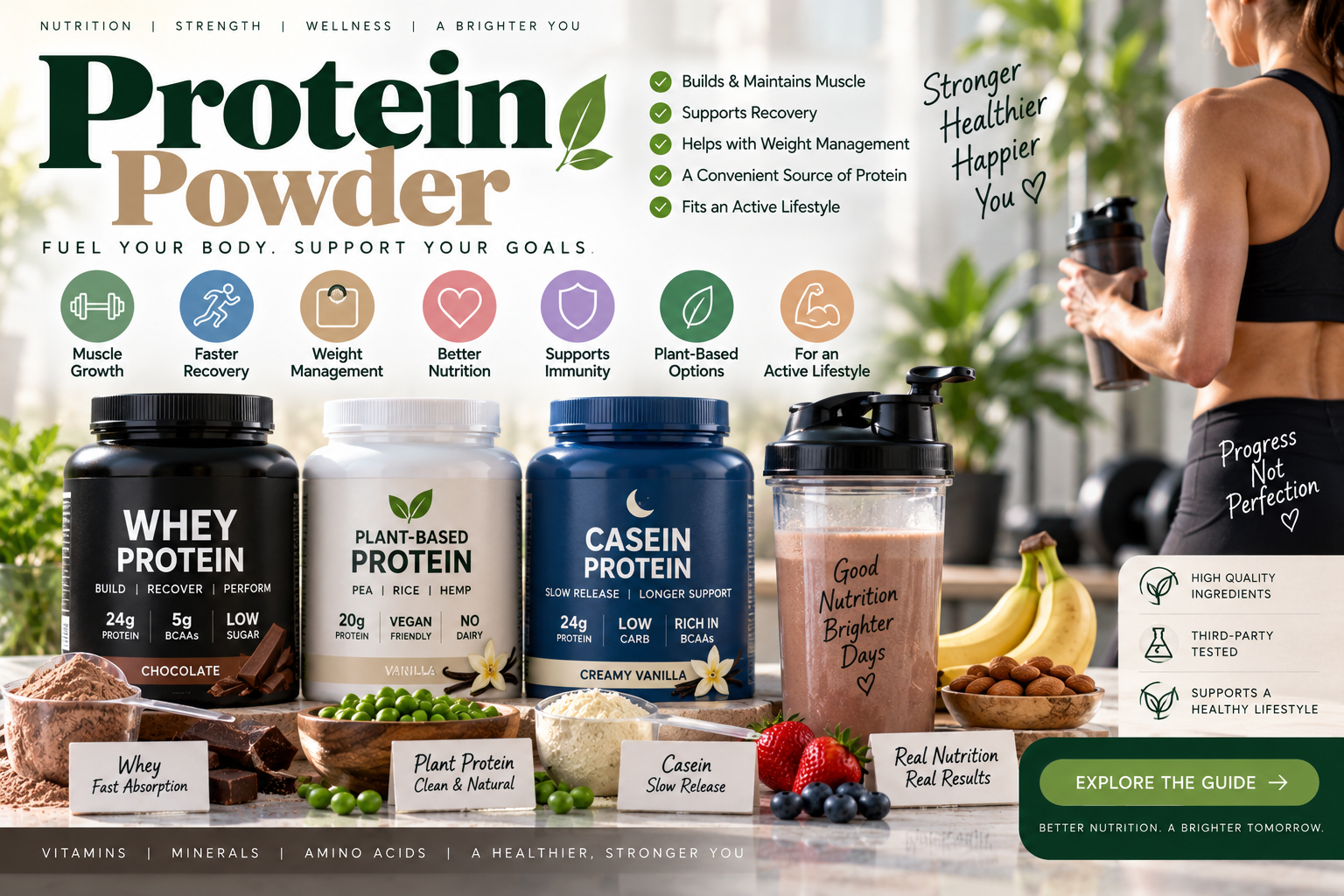 Protein Powder: Benefits, Types, Uses, Safety, and What to Know