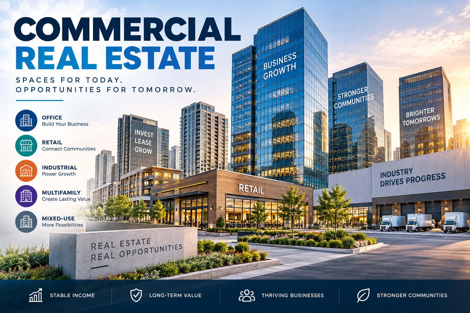 Commercial Real Estate: A Complete Guide for Investors and Businesses