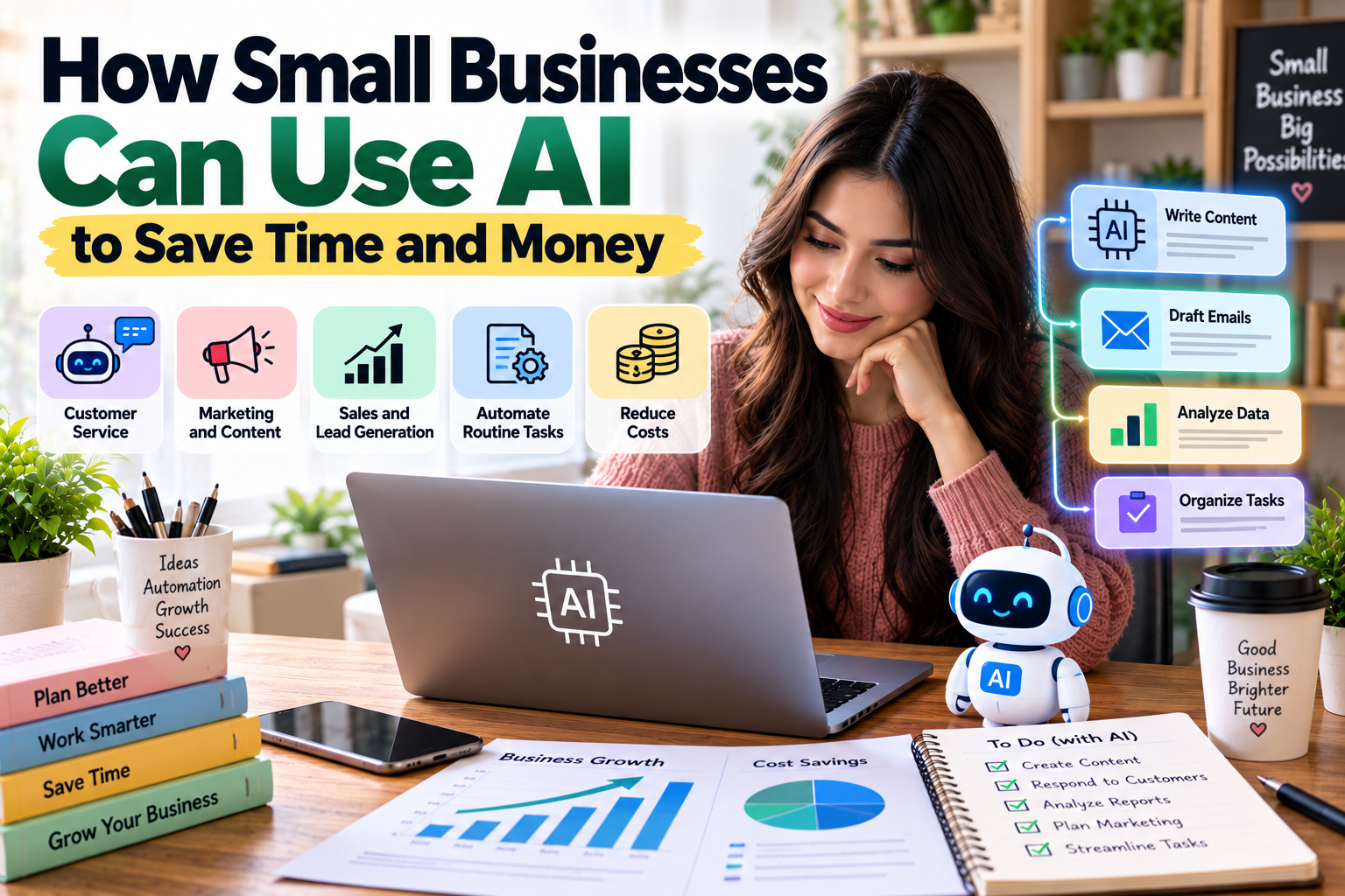 How Small Businesses Can Use AI to Save Time and Money