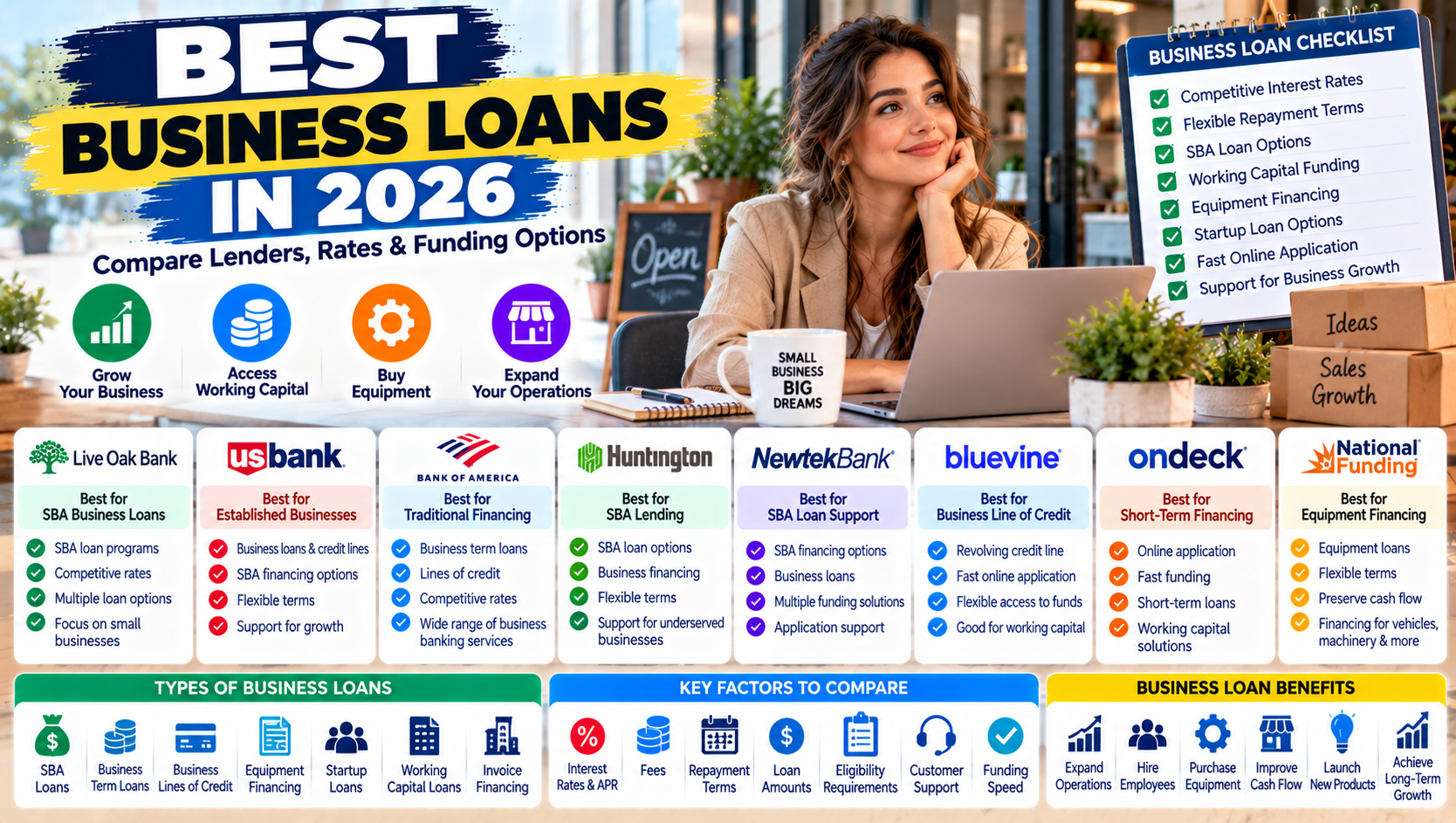 Best Business Loans in 2026: Compare Lenders, Rates, and Funding Options