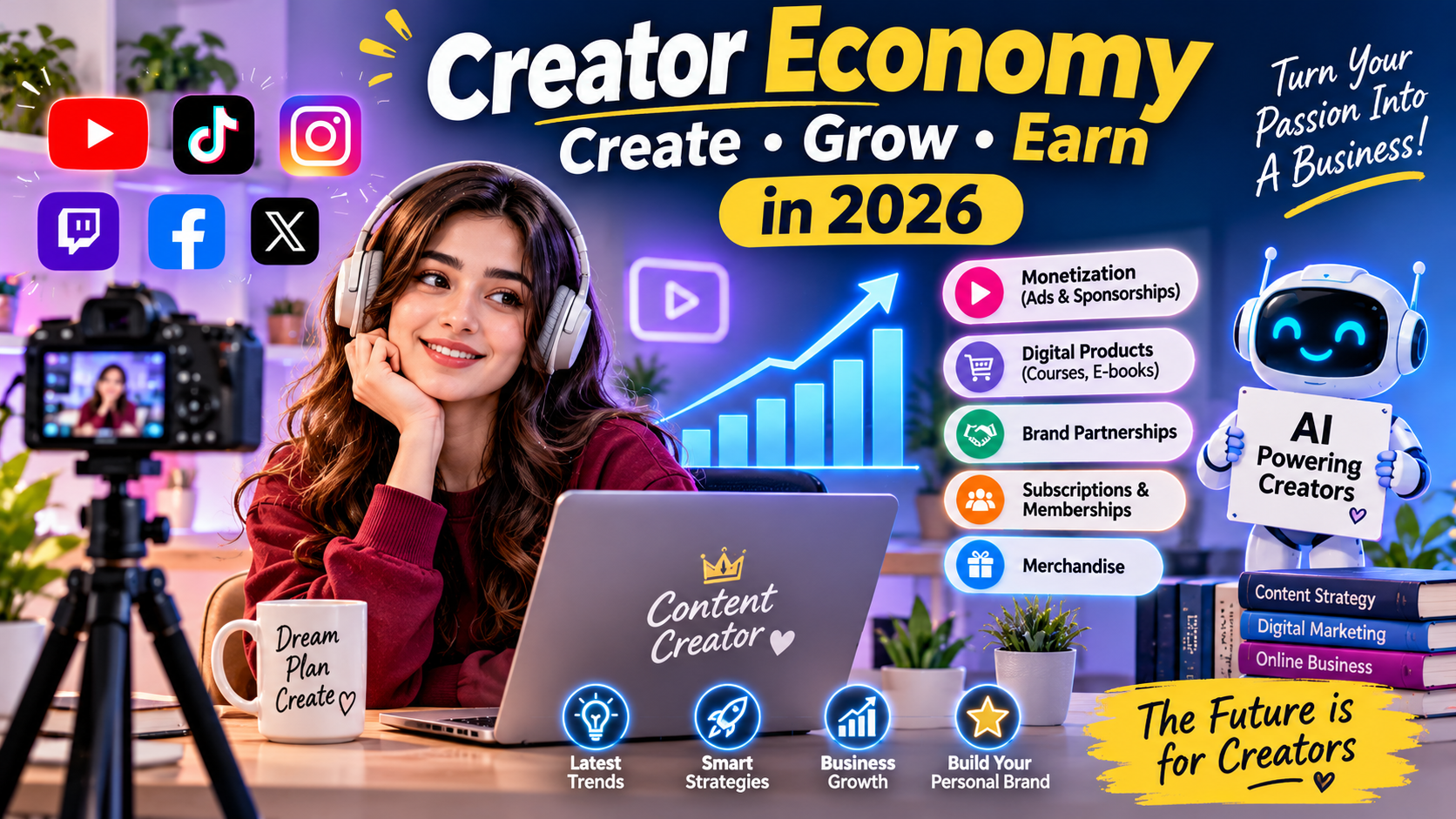 Creator Economy: How Digital Creators Build Businesses and Earn Online in 2026